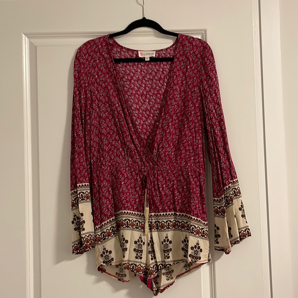 Long sleeve romper